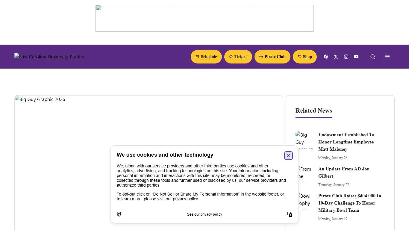 A Letter From Matt "Big Guy" Maloney - East Carolina University Athletics